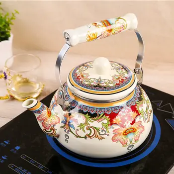 

2.5 Liter Enamel Teapot Kettle Teapot Jug Kettle Teapot Home Gas Gas Induction Cooker Enamel Pot Whistling Kettle Water Carafe