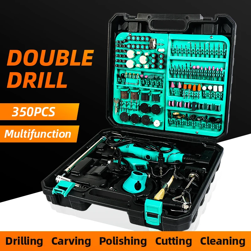 110V/220V Dremel Power Tools Electric Grinding Machine Mini Engraving Pen Electric Drilling Machine Accessories Kit EU/US Plug