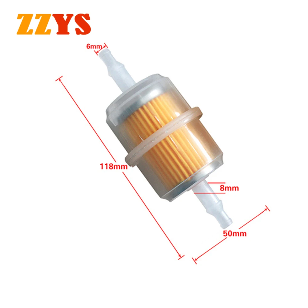 Motorcycle Moped Scooter Dirt Bike ATV Go Kart Petrol Gas Gasoline Liquid Oil Fuel Filter and Oil Tube and Hoses Clip oil cup