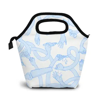 

Visual Identity Element Sketch Lunch Bag Boxes Bags Portable Insulated Picnic Food Box for Women Men