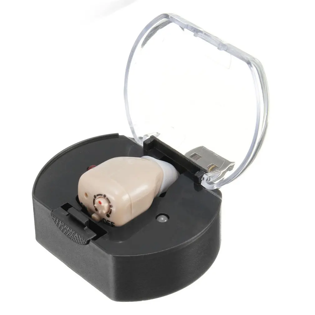 Перезаряжаемый мини Регулируемый тон в усилитель слуха цифровой слуховой аппарат Уход Портативный маленький Невидимый звуковой усилитель
