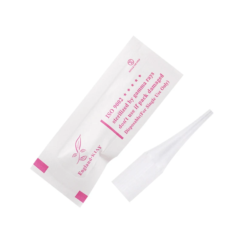 50Pcs/Lot Sterlized Individual Packed PVC Plastic Tips Semi-Permanent Makeup Giant Sun Tattoo Machine Caps