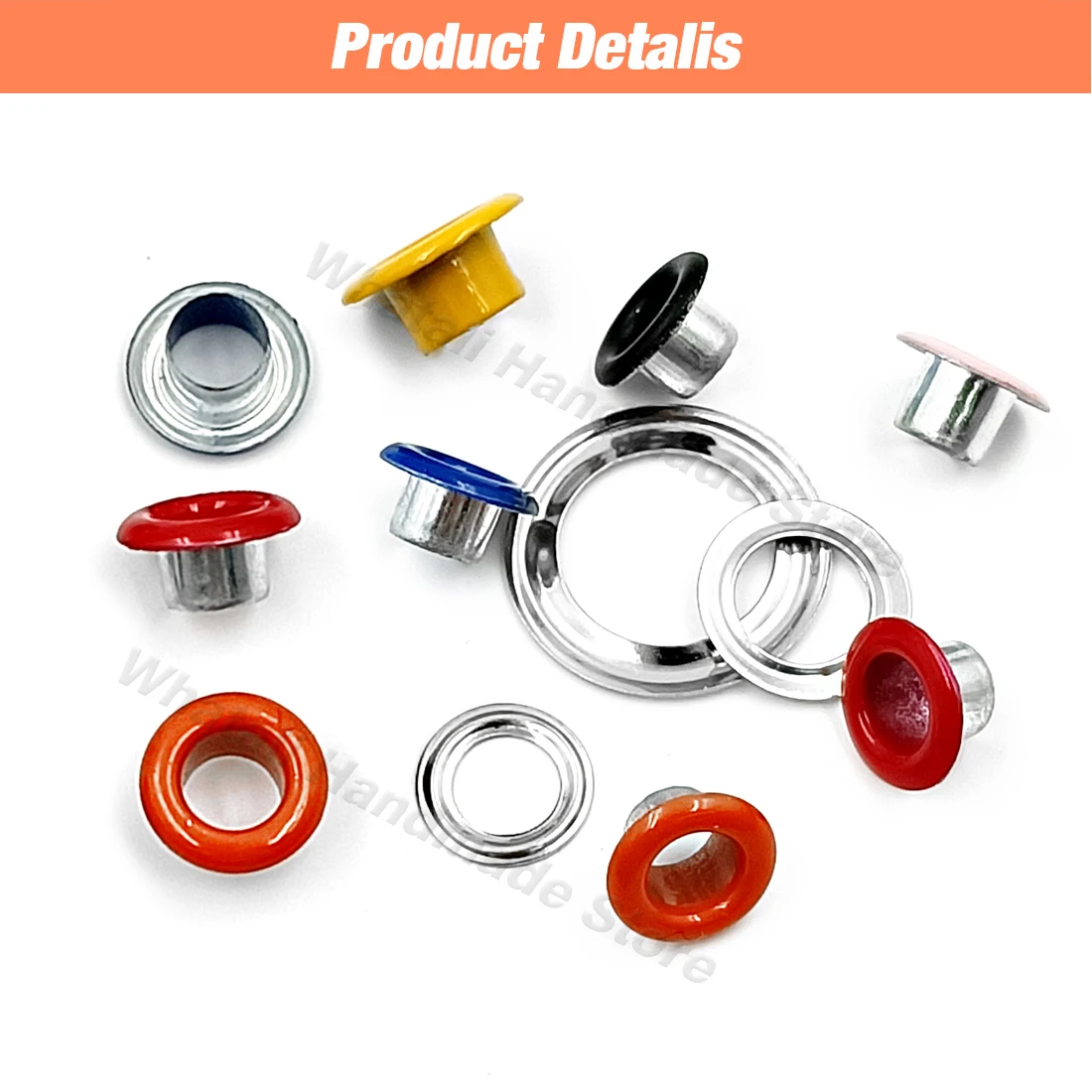 Mixed 11 Colors Hole Metal Eyelets 100pcs For DIY Leathercraft Scrapbooking Shoes Belt Cap Bag Tags Clothes Accessories Fashion eyelet grommet ring eyelet grommet ring kit grommet eyelet kit screw back eyelets metal eyelet buttons