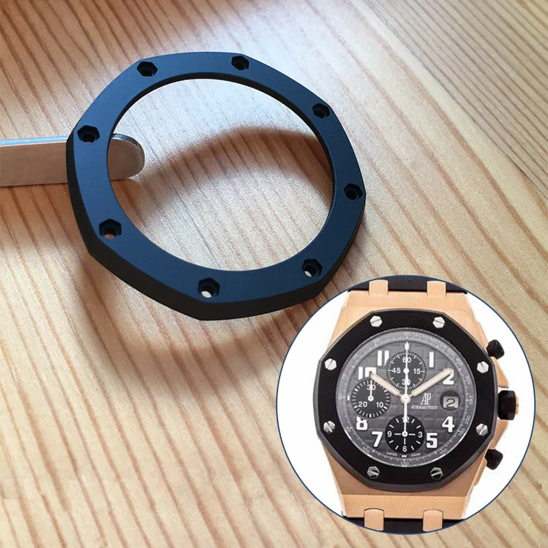 Стальные вставки с резиновым покрытием для автоматических часов A P Audemars Pi guet ROO 42