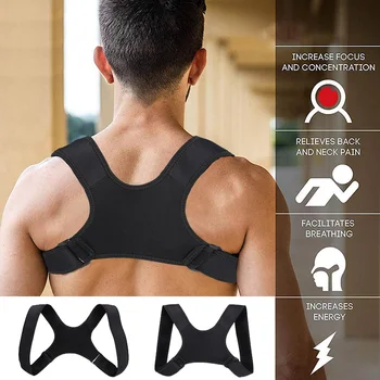 

2019 Hot Sale Dropshipping Posture Corrector Clavicle Fracture Support Back Shoulder New Arrival Correction Brace Belt A7