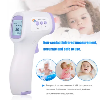 

Thermometer Non-contact Infrared Thermometer Forehead 2-in-1 Object Temperature Measurement LCD Digital Display