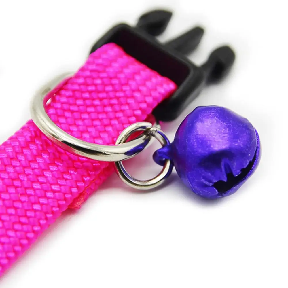 Fashion Puppy Dog Cat Collars Adjustable Bell Necklace Pet Outdoors Accessory - Imagen 4
