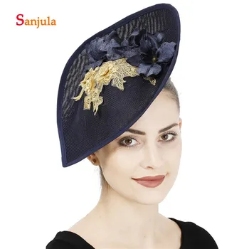 

Noble and Beauty Hats for Women Lace and Flowers Gorgeous Bridal Wedding Hats Women Fascinators Linen Headwear H393
