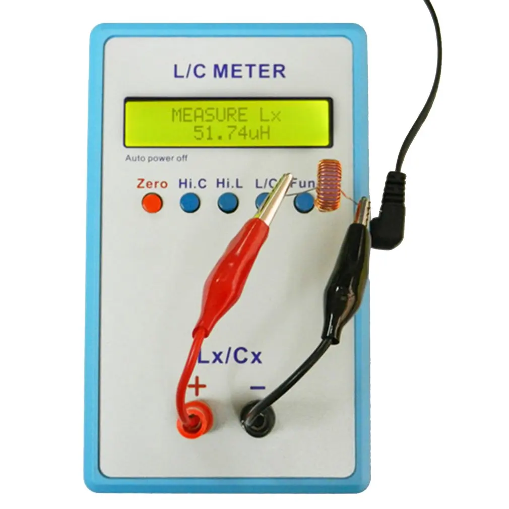 Цифровой ЖК-дисплей емкость LC метр LC200A Индуктивный тестер индуктивности конденсатор Таблица 1pF-100mF 1uH-100H с адаптером