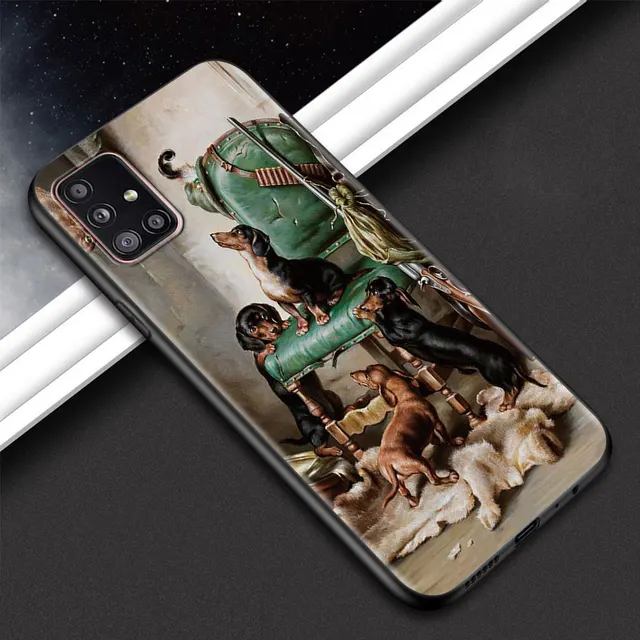 Animal Dachshund Dog Puppy Phone Shell For Samsung Galaxy A51 A71 A21s A12 A31 A41 A32 A02s A11 A72 A52 A42 5G A21 EU Soft Case B02