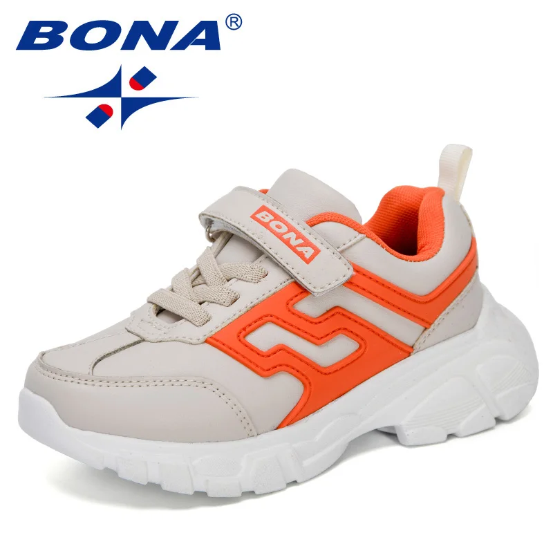

BONA 2021 New Designers Trendy Sneakers Kids Casual Boys Running Shoes Children Sports Shoes Fashion Walking Footwear Soft Light