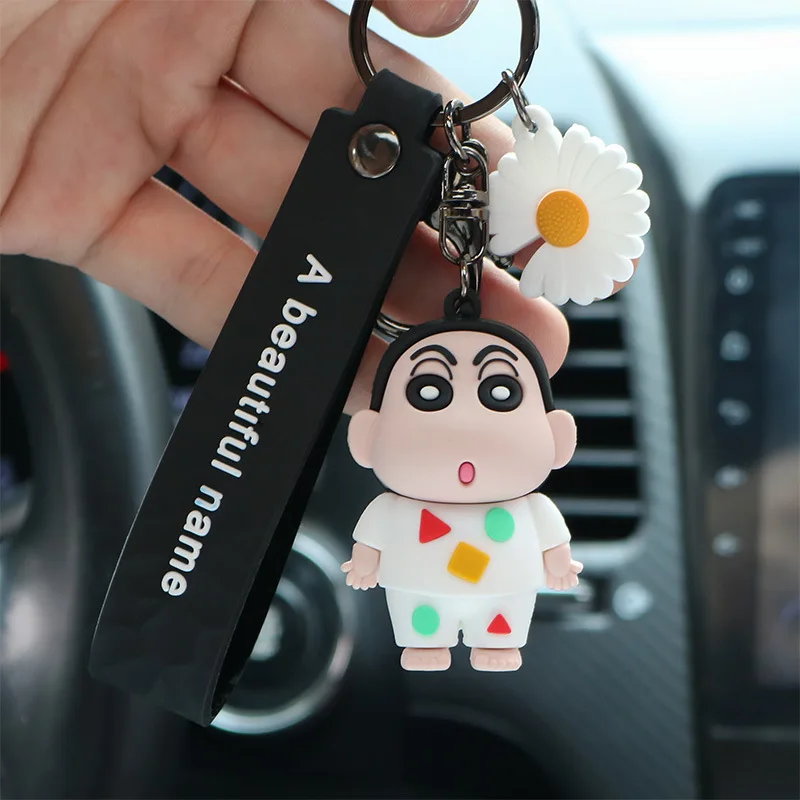 С рисунком из мультфильма Аниме Crayon маленький новый брелок мультяшный милый для