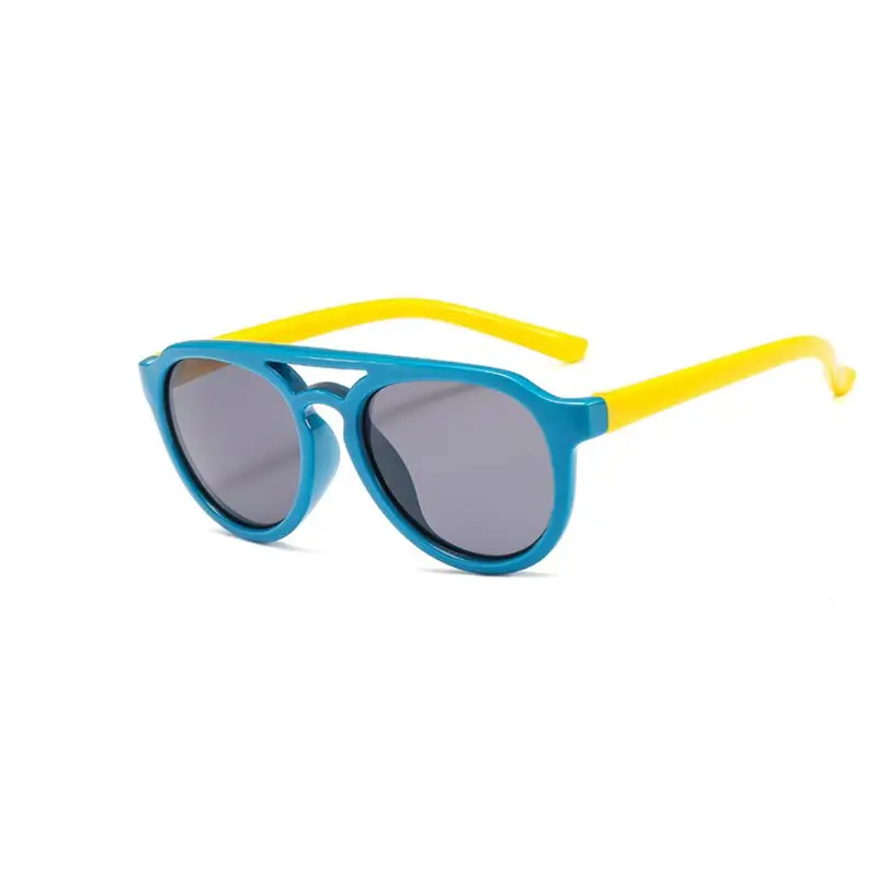 UV400 Kids Sunglasses Colorful Boys and Girls Glasses Silicone Goggles Sun Glasses Shades for 4-12Y Child