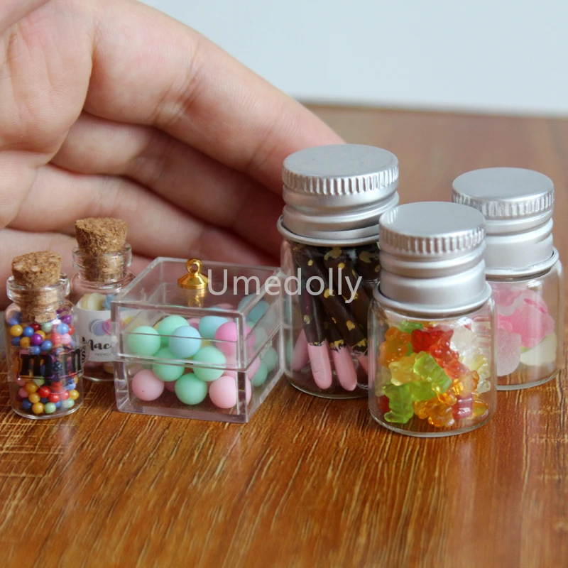 1/6 Scale Dollhouse Miniature Salad Bowl Glass Food Cup Candy Tray