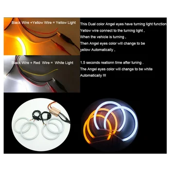 

For BMW E36 E38 E39 E46 Angel Eyes Light SMD HID Accessory Switchback Halo
