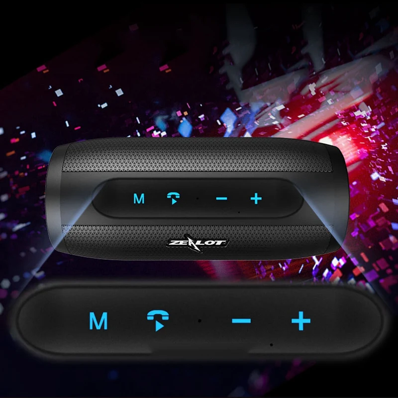 ZEALOT S16 беспроводной Bluetooth динамик портативный сабвуфер открытый ...