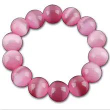 Natural Stone Pink Opal Bracelet Quartz Stretch Bracelet Fashion Healing Jewelry 6/8/10mm Bead Pulseras New Arrival