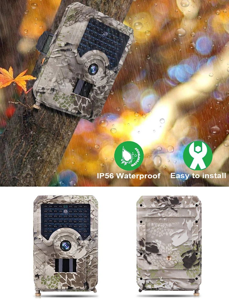 PR200 Trail camera 49 шт. 940nm ночного видения инфракрасный светодиодный камера для охоты 12MP Водонепроницаемая видеокамера для дикой природы Ночная фото ловушка