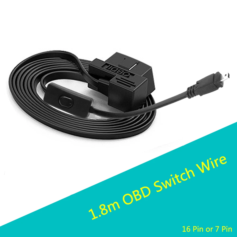 DORLIONA Replacement Car Head up Dispaly OBD II 2 16 Pin to Mini USB Cable 1.8 Meter DORLIONA Replacement Car Head up Dispaly OBD II 2 16 Pin to Mini USB Cable 1.8 Meter