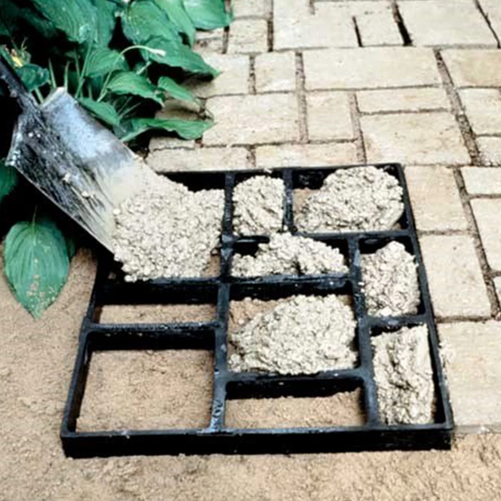 1 Style Reusable Concrete Path Maker Molds Stepping Stone Paver Lawn