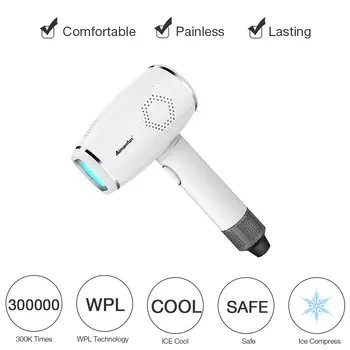 

3 in1 300000 Pulsed IPL Laser Hair Removal Device Permanent Hair Removal Ice Cold Laser Epilator Armpit Hair Removal Machine
