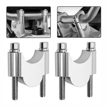 

2PCS Universal Aluminum Motorcycle HandleBar Handle Fat Bar Mount Clamps Riser 7/8'' 22mm Motorcycle Accessories