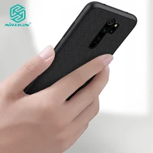 Чехол из нейлона Nillkin для Xiaomi Redmi Note 8 Pro текстурированная Задняя Крышка нескользящая тонкая и светильник чехол s