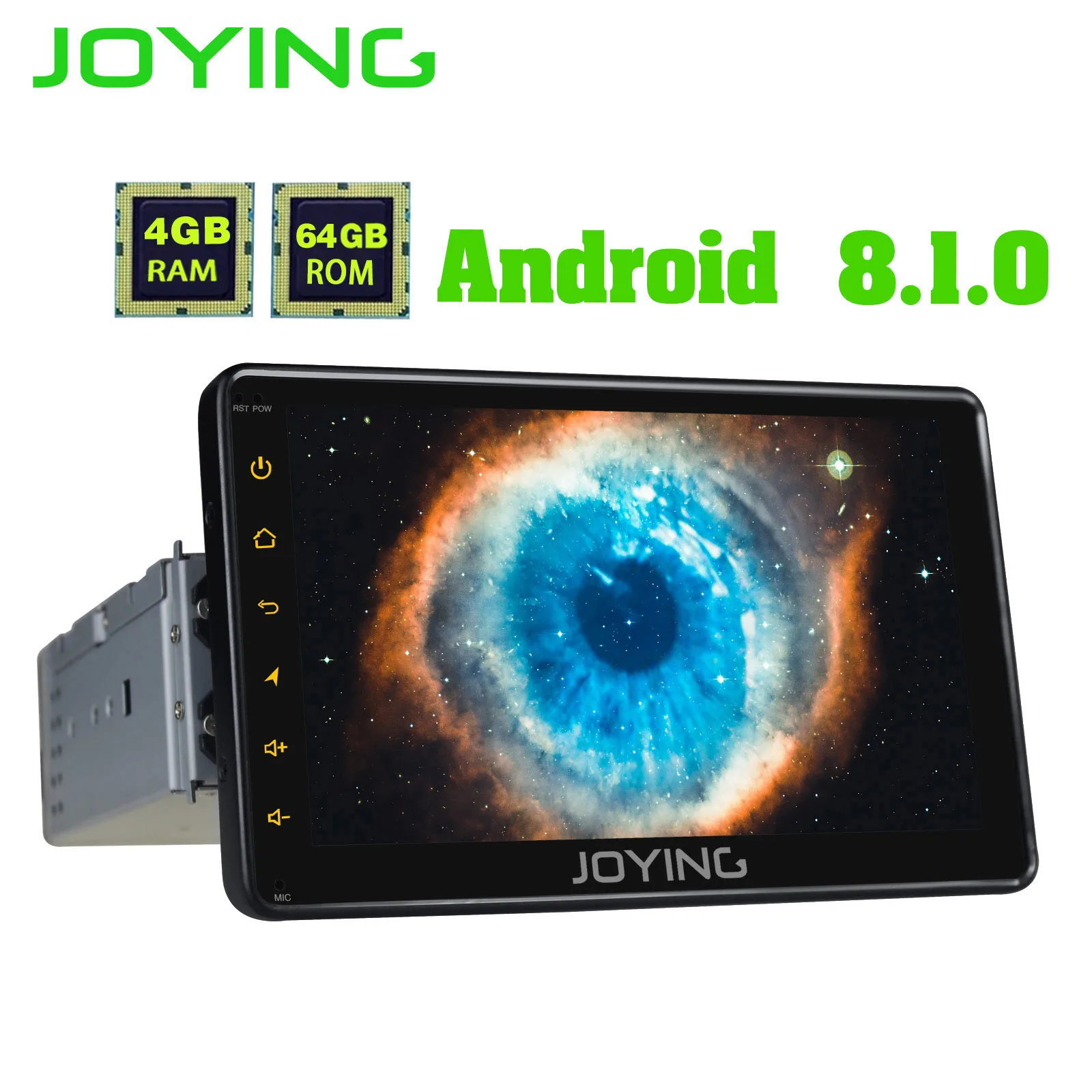 Cheap JOYING 1 din Android 8.1 Car radio Octa Core GPS Navi autoradio stereo Support 4G/fast boot/Carplay/SWC 4GB+64GB 7" HD display 5