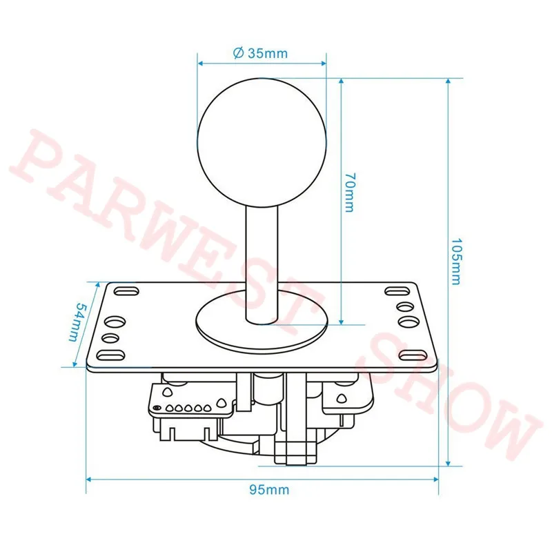 2 игрока DIY игровой автомат комплект Pandora box 9D 2222 в 1 игровая доска+ 5Pin джойстик 12 В светодиодная кнопка для игровой консоли