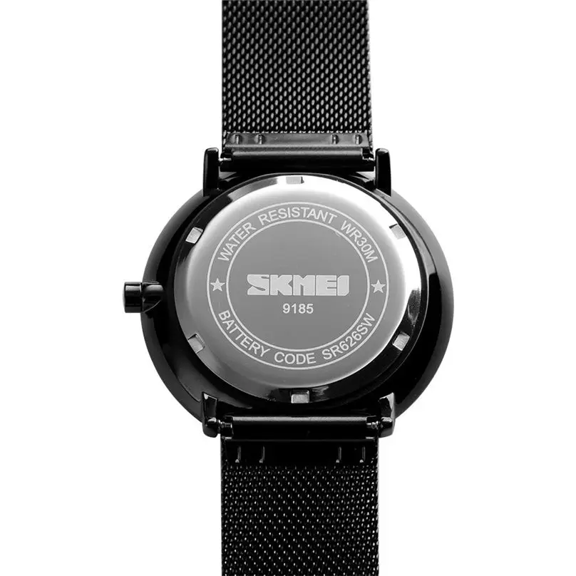 SKMEI Fashion Luxury Waterproof Watches Mens Sport Minimalist Ultra-Thin Analog Stainless Steel Wrist Watch часы мужские 5Y29 (4)