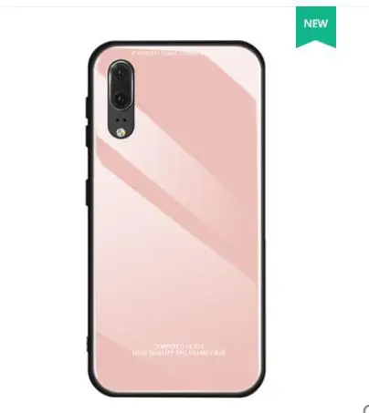Для huawei P30Lite P20Lite P30 P30Pro задняя крышка для P20 P20Pro 20Lite 10Lite одноцветная задняя крышка цветной стеклянный чехол для телефона - Цвет: Розовый