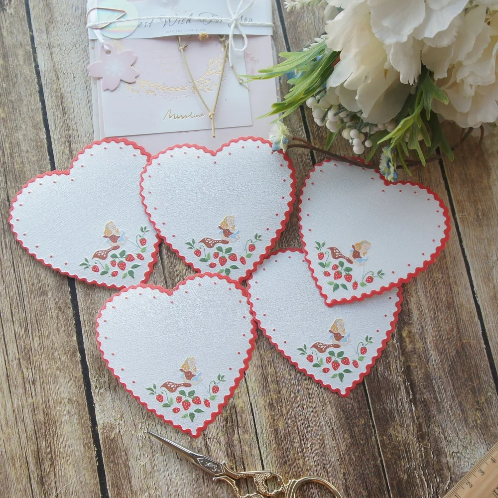 heart strawberry craft
