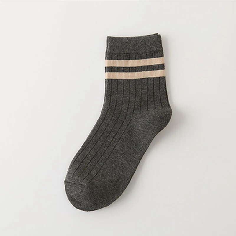 10 шт. = 5 пар мужские носки хлопковые полосатые смешные мужские носки повседневные Harajuku дышащие мужские носки