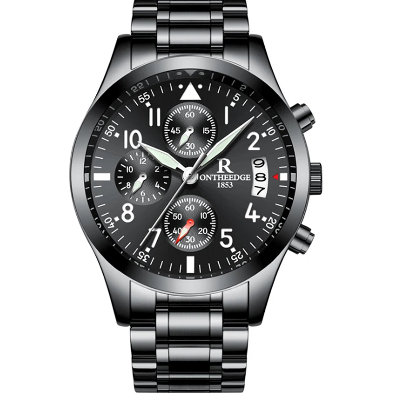 

Genuine Swiss luminous timing high strength grinding surface watch business quartz watch men's waterproof fashion watches