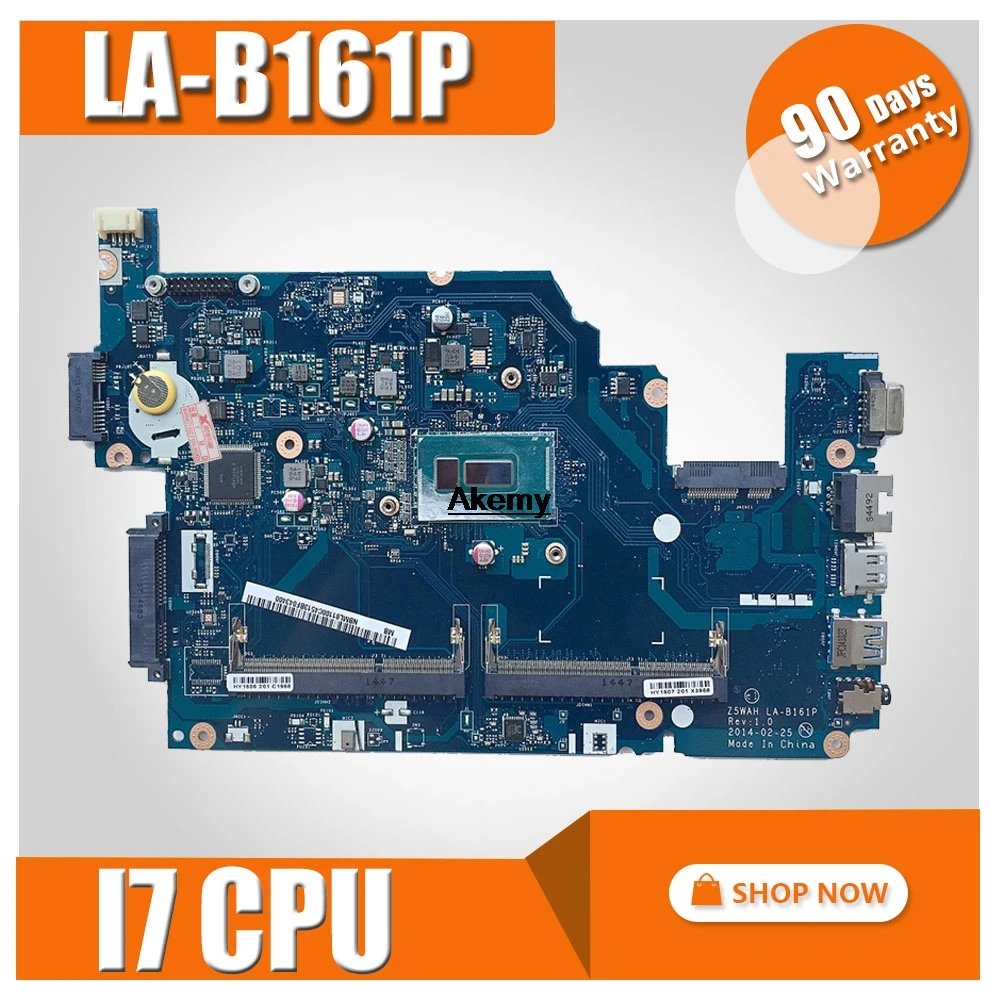

LA-B161P motherboard for ACER Aspire E5-571P E5-571 E5-531 E5-571G motherboard Z5WAH LA-B161P I7-4500U Test original