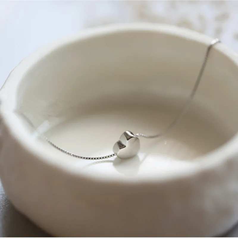 Ruifan в форме сердца 925 пробы Серебряное ожерелье с подвеской s для женщин колье и Подвески украшения в подарок на год YNC101