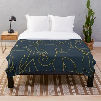 

Minimalist Elephant Throw Blanket Soft Sherpa Blanket Bed Sheet Single Knee Blanket Office Nap Blanket