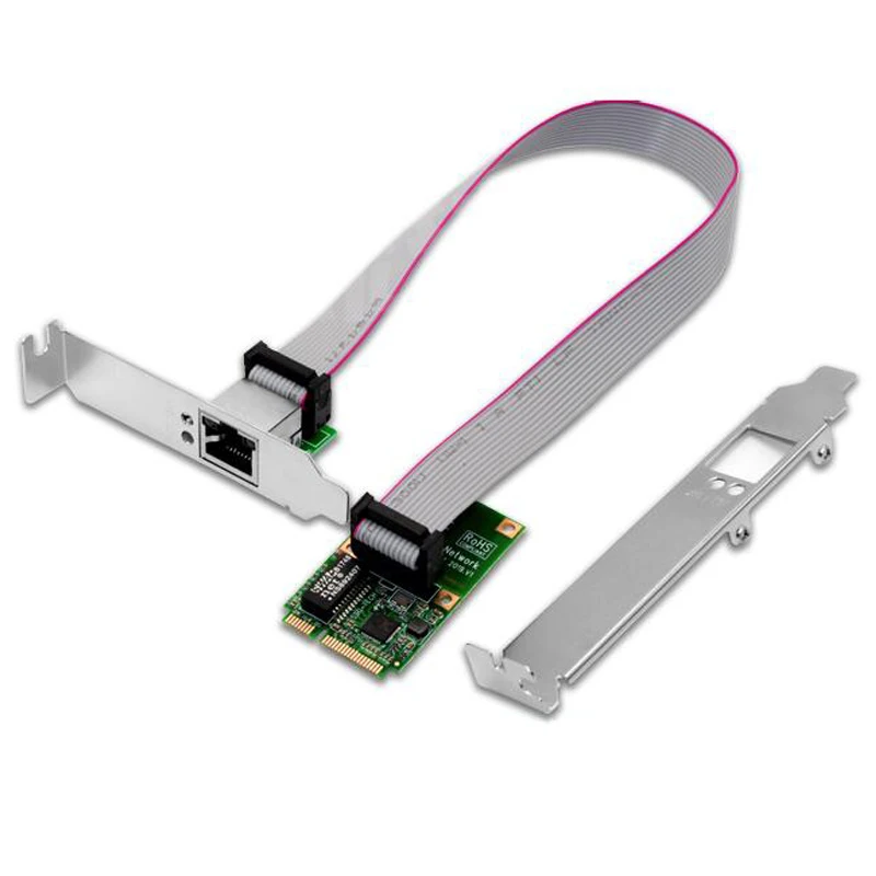 Mini PCI-E Network Card Network Adapter Internet Free Lan Adapter Ethernet Gigabit Network Card RJ45 Lan Card Realtek 8111 Chips