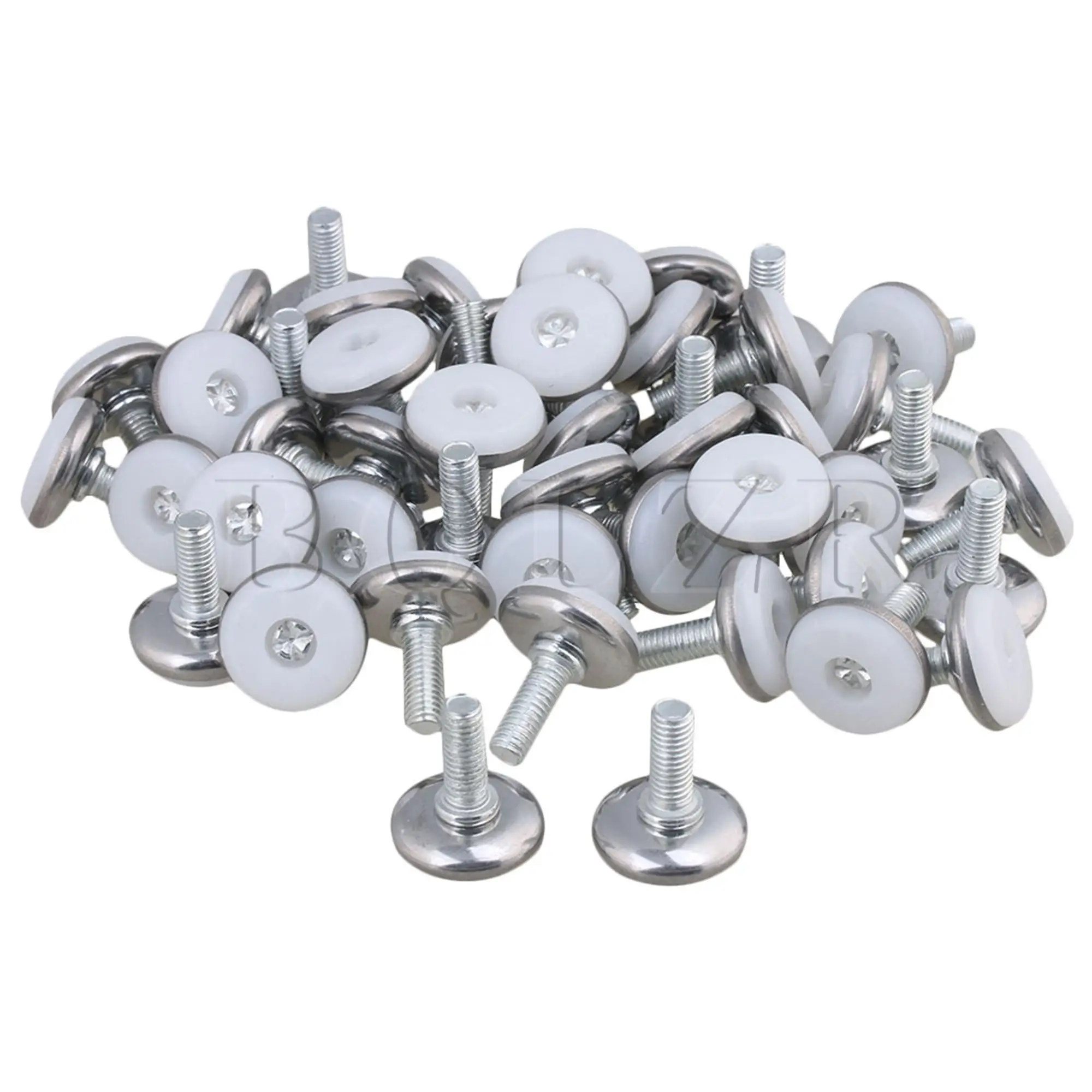 

50PCS Adjustable Feet Furniture Levelers Adjust Legs White