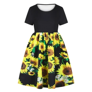 

2020 Summer Teens Girl Casual Floral Print Princess Dress Kids Dresses For Girls Beach Party Dress Children Clothing 6 8 10 Year