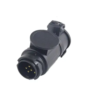 

13 Turn 7 Needle 12 Volt Socket Truck Cable Connector European Type Trailer Signal Multi-functional Cable Connector