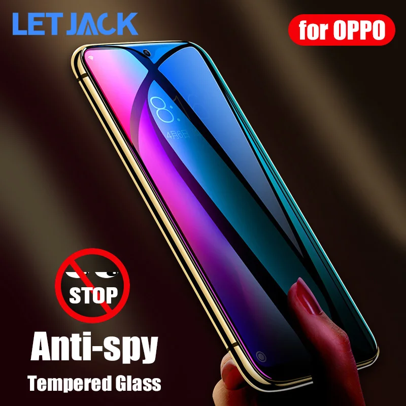 

Anti Spy Full Cover Privacy Screen Protector For OPPO Reno 6 5 4 Lite A15 A53 A54 A74 A94 Realme X3 GT Neo 5 3 2 Tempered Glass