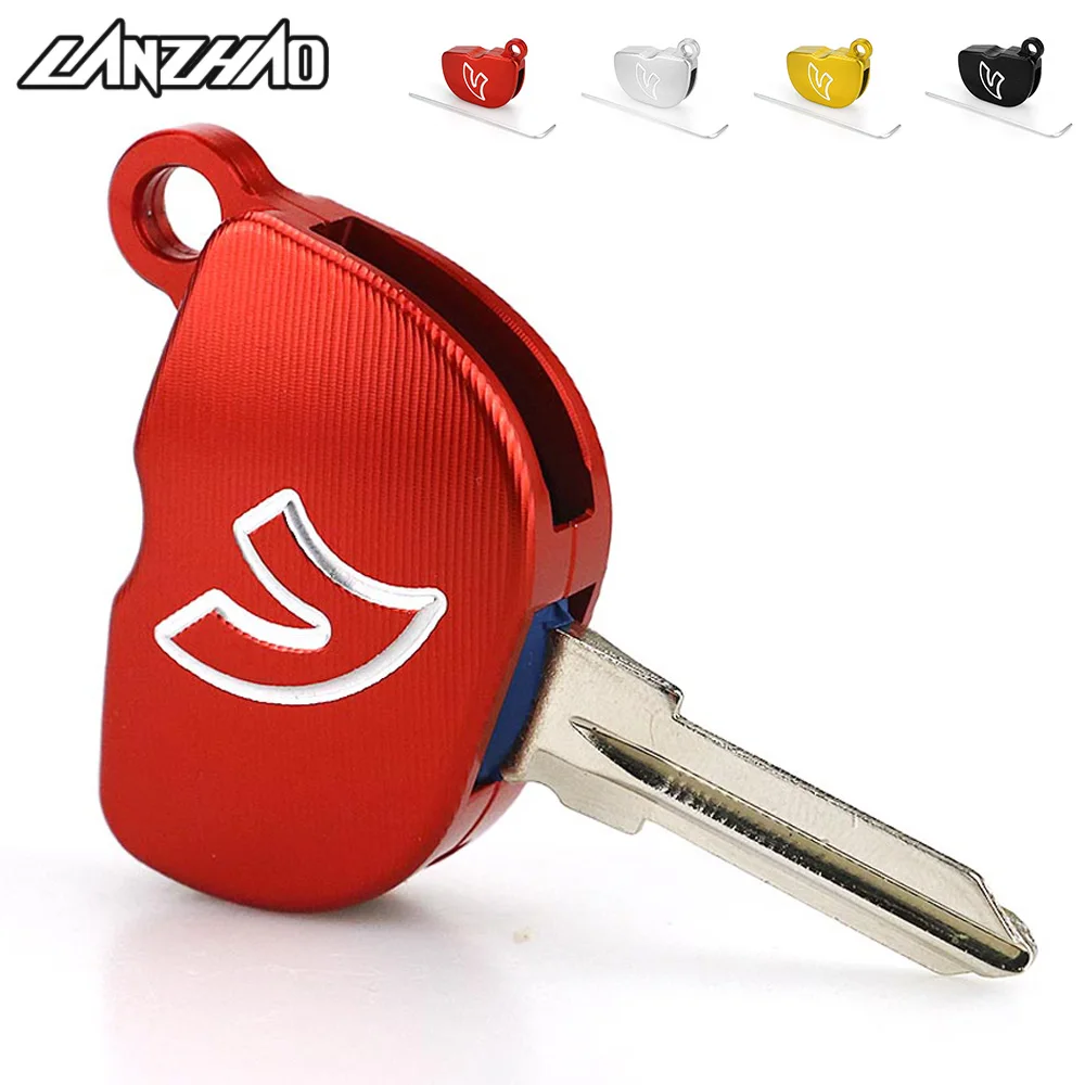 Cena Aluminiowy cnc do motocykla etui na klucze Shell pokrywa akcesoria do Piaggio Vespa GTS SPRINT PRIMAVERA 125 150 LX150 klucze