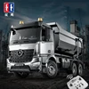 DOUBLE E E590 1/20 RC Dump truck Crawlers Remote Control Car Model Electric Loader Alloy Engineering Vehicle Beach Toys Boys 2