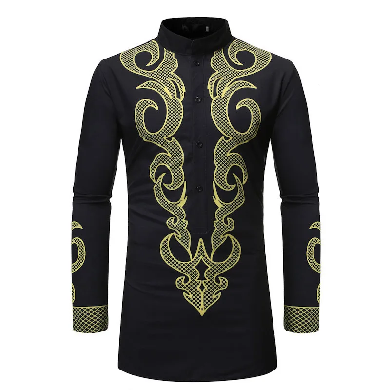 

In spring and autumn, new long-sleeved long-sleeved shirts have long men's T-shirts printed in 3D
