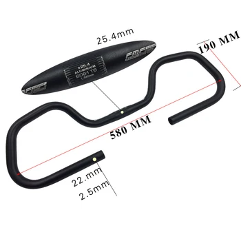

T6 heat treatment Handlebar Wear-resistant 58*19cm Butterfly Handle Bar Cycle Bicycle Aluminum Alloy