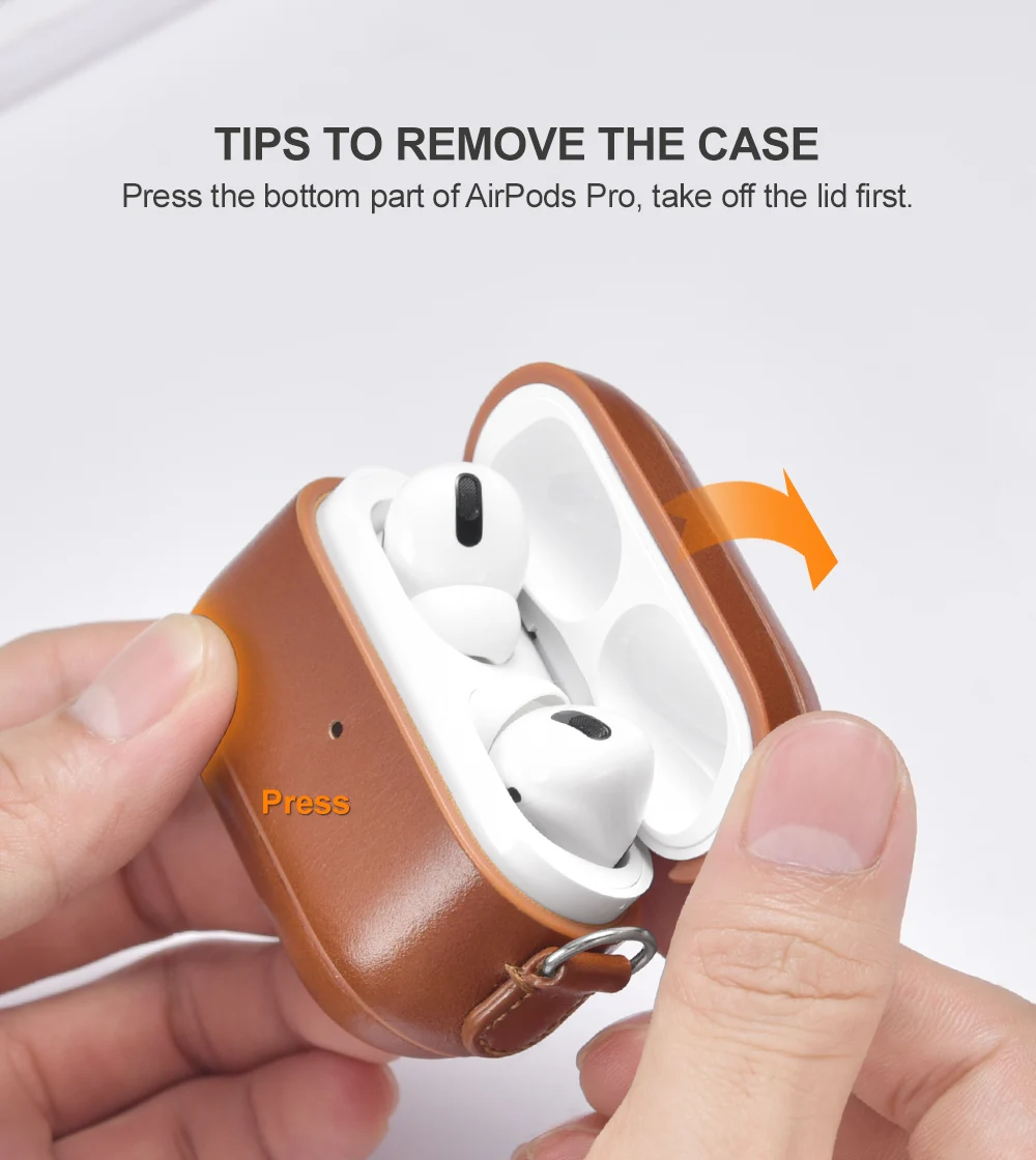 para airpods pro luxo retro couro caso protetor para airpods 3 2 1