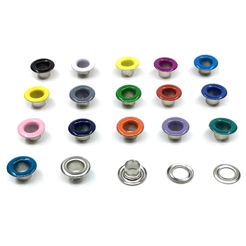 

500sets 5mm Metal Eyelets 17 Colors Buttonholes buckle For DIY Leathercraft Shoes Belt Rivets Cap Bag Tags Clothing & Accessorie