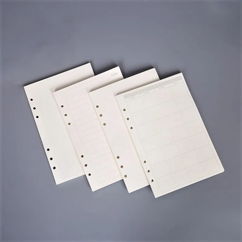 45PCS high quality binder notebook A5/A6 insert refill 6 hole loose leaf spiral notebook paper diary plan inner core paper 45PCS high quality binder notebook A5/A6 insert refill 6 hole loose leaf spiral notebook paper diary plan inner core paper