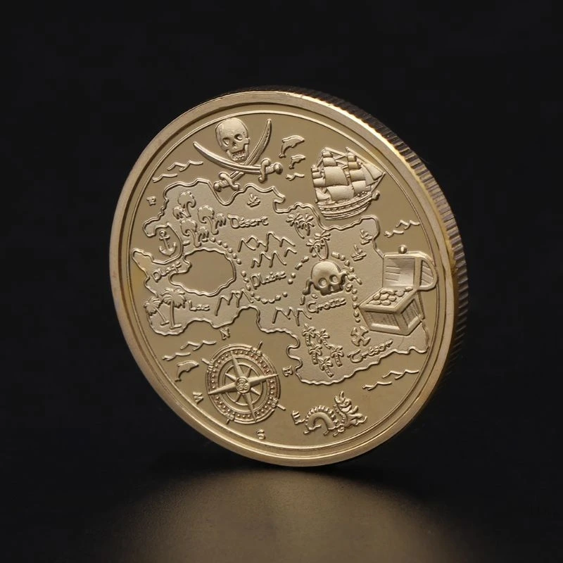 Сувенир туристический подарок пират памятная монета ручной работы Сплав Монеты ручной работы крутая Мода Коллекция украшения